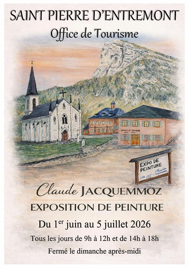 Exposition des peintures de Claude Jacquemmoz_Saint-Pierre-d'Entremont