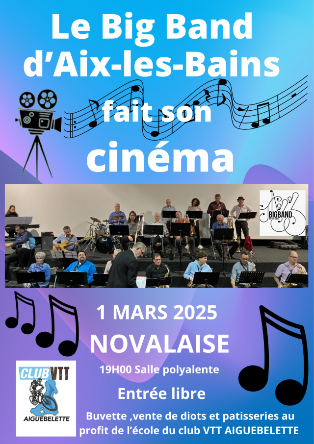 Le Big Band d'Aix-Les-Bains fait son cinéma_Novalaise