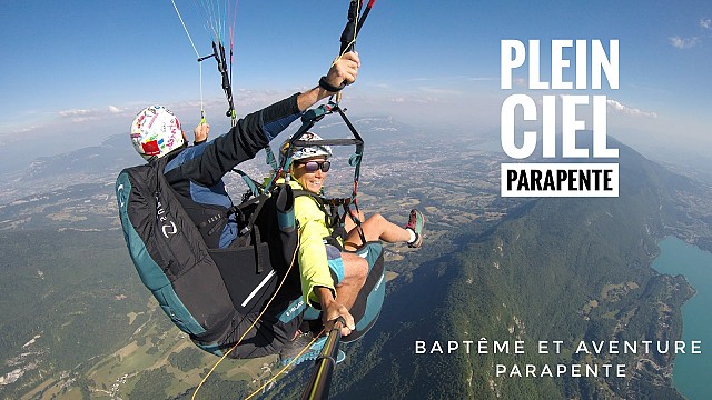 bapteme et aventure avec plein ciel parapente
