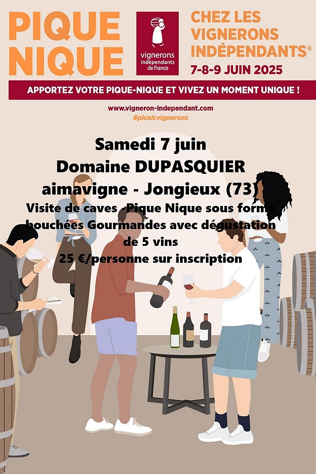 Pique-nique gourmand, visite & dégustation au Domaine Dupasquier_Jongieux