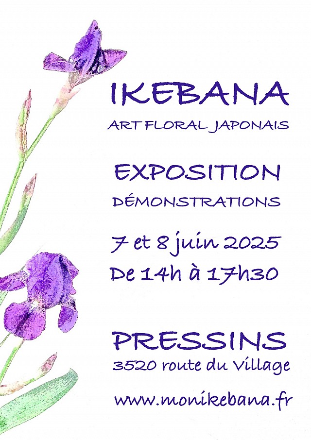 Exposition découverte de l’ikebana_Pressins