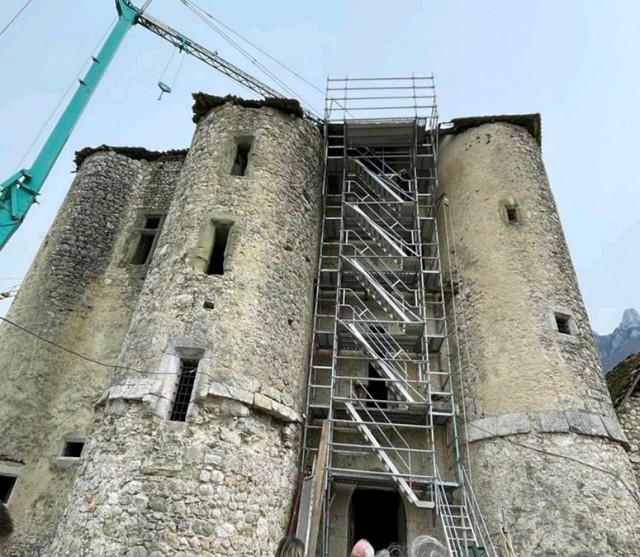 Visite du chantier du Château de la Grande Forêt_Saint-Jean-de-Chevelu