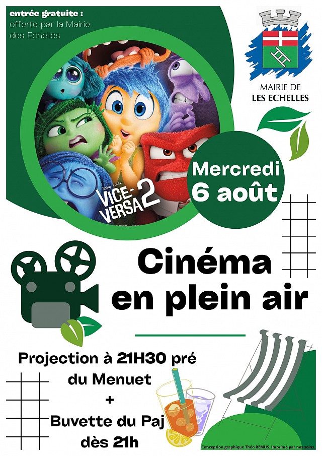 Les mercredis de plein air : soirée ciné_Les Échelles