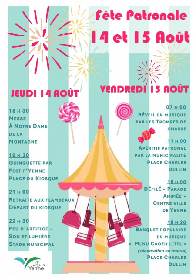 Festivités des 14 et 15 août à Yenne_Yenne