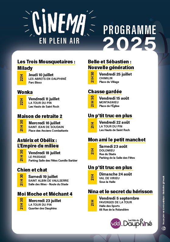 Flyers Cinéma plein air