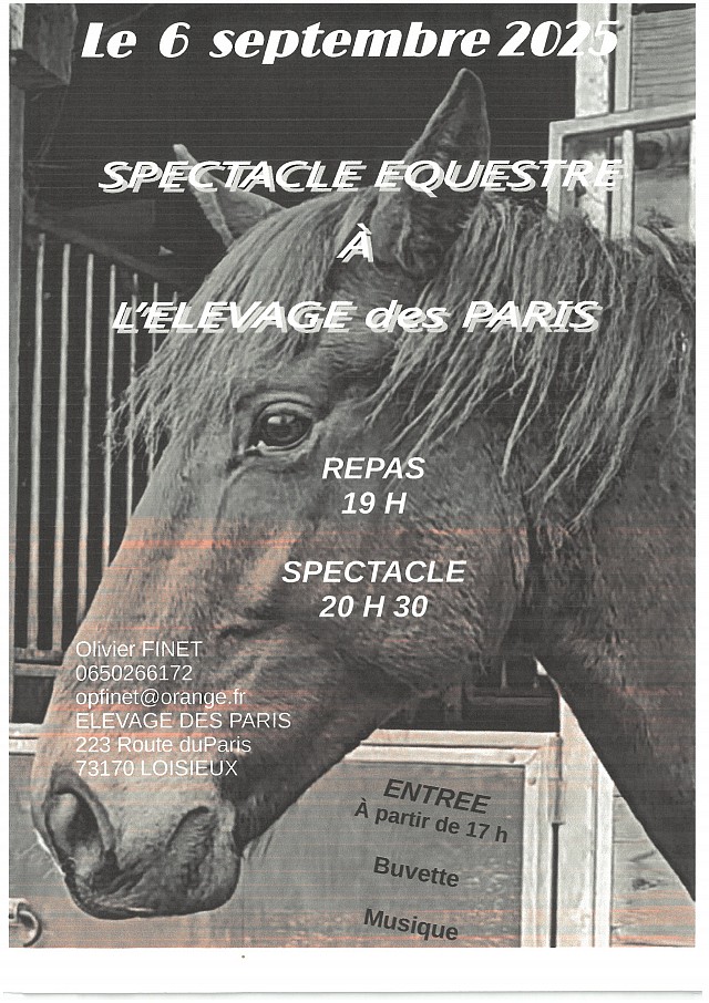 Spectacle équestre à l'élevage des Paris_Loisieux