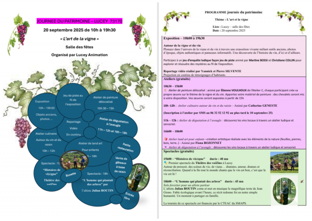 L'Art de la vigne - Journées Européennes du Patrimoine_Lucey
