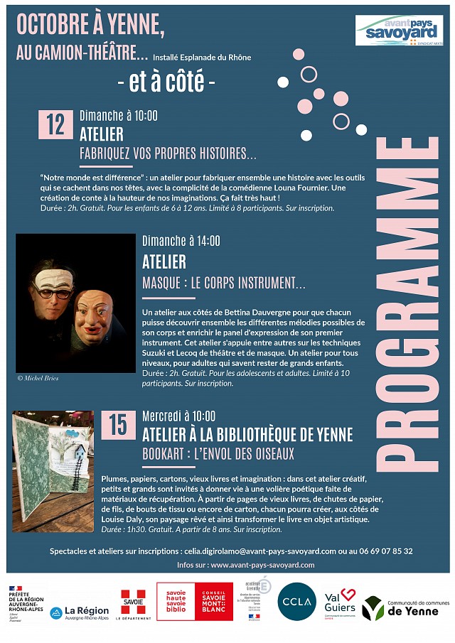 Programme culturel octobre