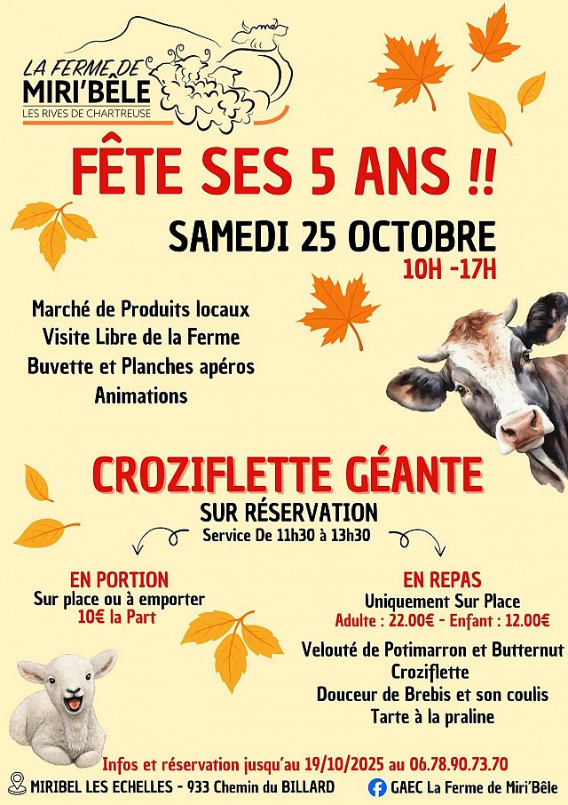 Les 5 ans de la ferme de miri'bêle_Miribel-les-Échelles