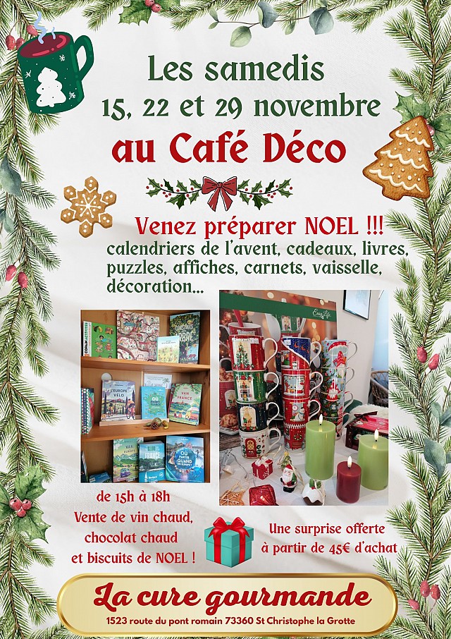 Venez préparer Noël au Café Déco !_Saint-Christophe-la-Grotte