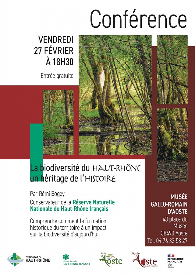 Conférence : La biodiversité du Haut-Rhône, un héritage de l’histoire_Aoste