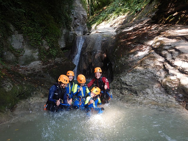 Canyoning au Grenand en famille
