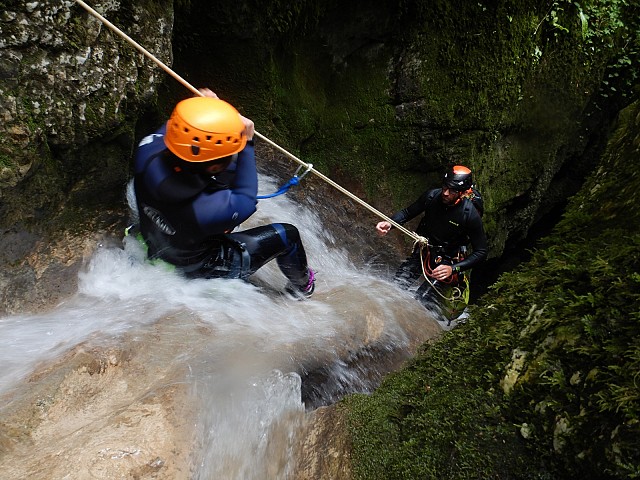 Canyoning dans les gorges de Chailles