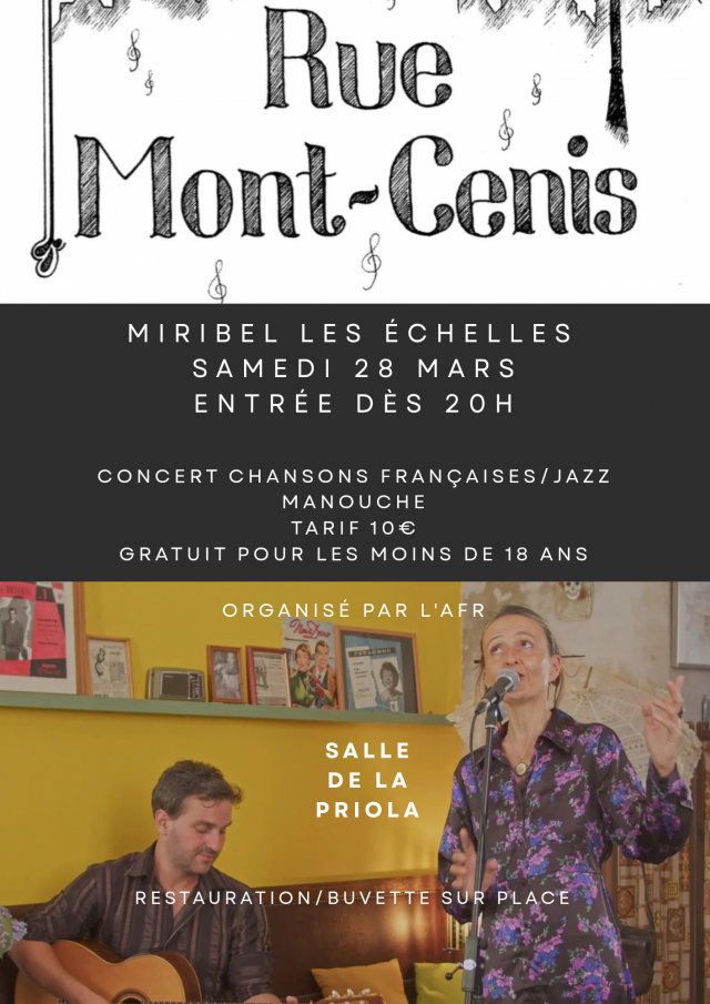 Concert du groupe Rue Mont-Cenis_Miribel-les-Échelles