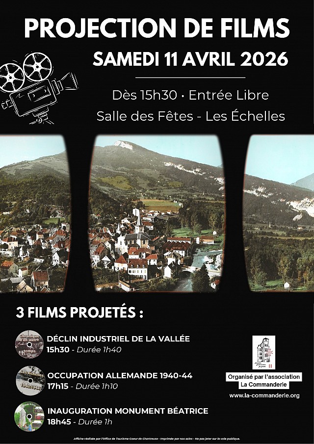 Projection de films par la Commanderie_Les Échelles