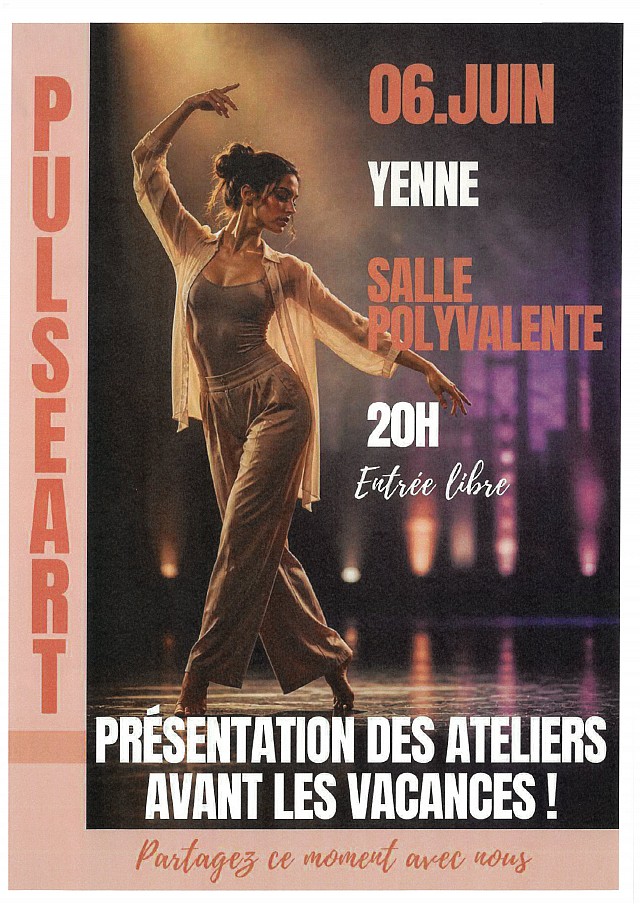 Spectacle de danse de fin d'année : Pulseart_Yenne