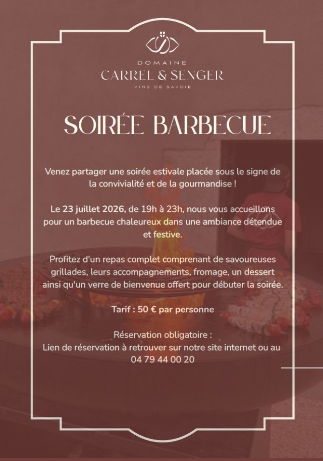 Soirée Barbecue au Domaine Carrel & Senger_Jongieux