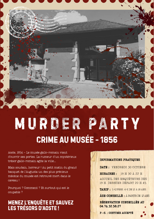 Murder party - Crime au musée - 1856_Aoste