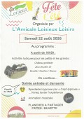 Fête de l'été • L'amicale Loisieux Loisirs_Loisieux