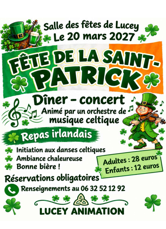 Dîner concert de la Saint - Patrick_Lucey