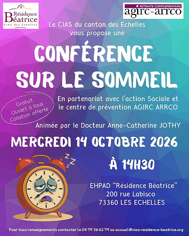 Conférence sur le sommeil_Les Échelles