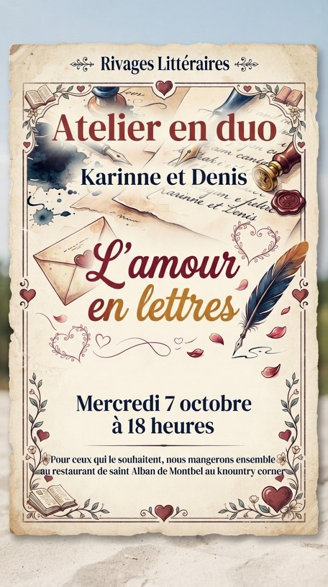 Atelier d'écriture en duo 