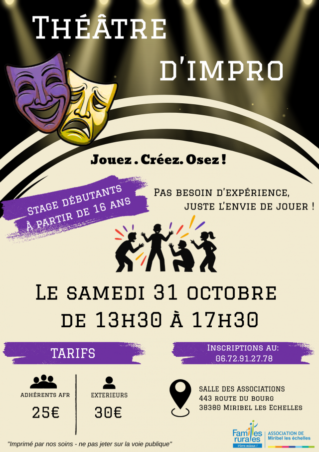 Affiche théâtre d'impro