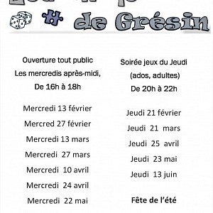 Programme ludothèque la ruche Programme ludothèque la ruche
