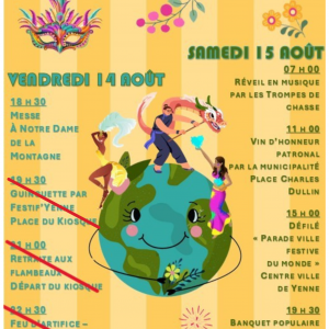 Fête Patronale des 14 et 15 août à Yenne_Yenne Fête Patronale des 14 et 15 août à Yenne_Yenne