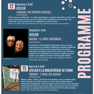 Programme culturel octobre Programme culturel octobre