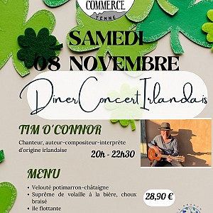 Dîner Concer Irlandais au Café du Commerce_Yenne Dîner Concer Irlandais au Café du Commerce_Yenne