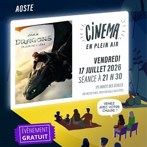 Cinéma en plein air - Dragons_Aoste Cinéma en plein air - Dragons_Aoste