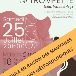 ANNULÉ - Musique et poésie : Sans tambours ni trompettes_Yenne ANNULÉ - Musique et poésie : Sans tambours ni trompettes_Yenne