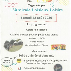 Fête de l'été • L'amicale Loisieux Loisirs_Loisieux Fête de l'été • L'amicale Loisieux Loisirs_Loisieux