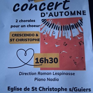 Affiche concert d'automne 2026 Affiche concert d'automne 2026