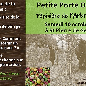 Petite porte ouverte à l'Arbre Perché_Saint-Pierre-de-Genebroz Petite porte ouverte à l'Arbre Perché_Saint-Pierre-de-Genebroz