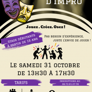 Affiche théâtre d'impro Affiche théâtre d'impro